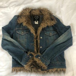 Fur Lined Demin Jacket